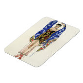 Magnet Flexible Design de costume pour une fille dansante (litho c (Côté Gauche)