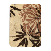 Magnet Flexible Design de crayon floral avec Feuilles tawny (Vertical)