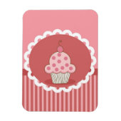 Magnet Flexible Design de cupcake rose (Vertical)