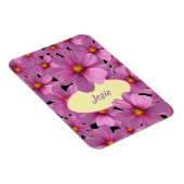 Magnet Flexible Design de fleurs de cosmos pourpre sur un Arrière (Côté Droit)