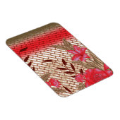 Magnet Flexible Design de tissu complexe avec motifs floraux (Côté Droit)