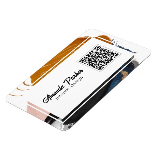 Magnet Flexible Design d'intérieur Simple moderne Abstrait QR Code (Côté Gauche)