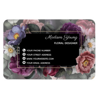 Magnet Flexible Design floral élégant personnalisé