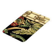 Magnet Flexible Design floral ornemental aux frontières noires (Côté Gauche)