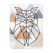 Magnet Flexible Design géometric owl (Vertical)