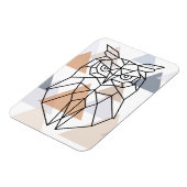 Magnet Flexible Design géometric owl (Côté Gauche)