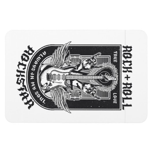 Magnet Flexible Design Guitar Rock (Horizontal)