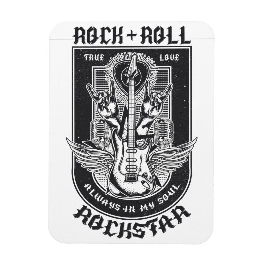 Magnet Flexible Design Guitar Rock (Vertical)