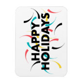 Magnet Flexible Design moderne et ludique de "Joyeux Vacances" (Vertical)