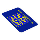 Magnet Flexible design scandinave, Personnalisé Glad midsommar (Côté Droit)