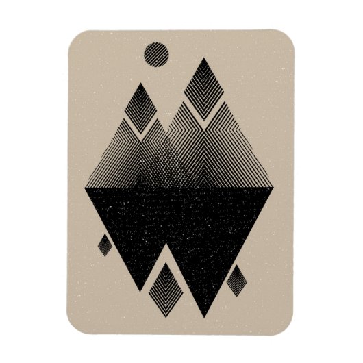 Magnet Flexible Design triangulaire inspiré des scandinaves (Vertical)