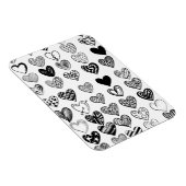 Magnet Flexible Dessin adorable de Black Heart Scribble (Côté Droit)