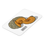 Magnet Flexible dessin animé citrouille (Côté Gauche)