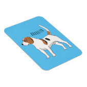 Magnet Flexible dessin animé de chien beagle (Côté Droit)