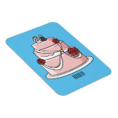 Magnet Flexible dessin animé de gâteau mariage (Côté Droit)