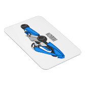 Magnet Flexible dessin animé de Kart racing (Côté Droit)