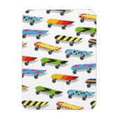 Magnet Flexible Dessin animé de skateboard. (Vertical)