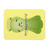 Magnet Flexible dessin animé mignon de bok choy (Horizontal)