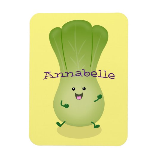 Magnet Flexible dessin animé mignon de bok choy (Vertical)