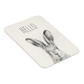 Magnet Flexible Dessin au crayon de lapin (Côté Droit)