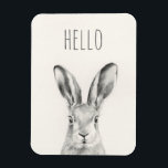 Magnet Flexible Dessin au crayon de lapin<br><div class="desc">Dessin au crayon de lapin par Victoria Borges</div>