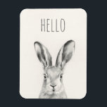 Magnet Flexible Dessin au crayon de lapin<br><div class="desc">Dessin au crayon de lapin par Victoria Borges</div>