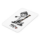 Magnet Flexible Dessin de mineur bâtonnet (Côté Gauche)