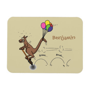Magnet Flexible Dessin d'humour australien kangourou