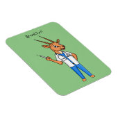 Magnet Flexible Dessin du médecin de l'antilope Cute Gemsbok (Côté Droit)