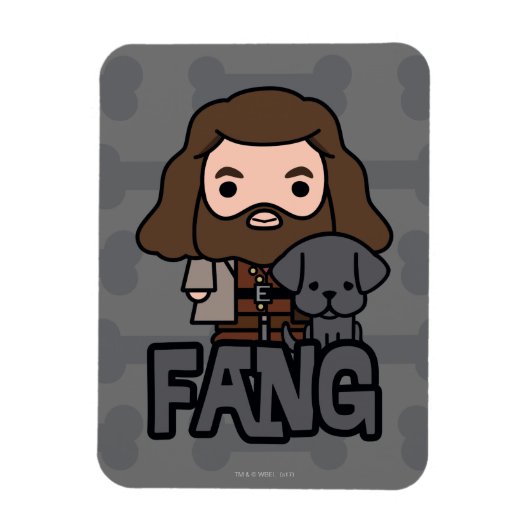 Magnet Flexible Dessin Hagrid et Fang Character Art (Vertical)