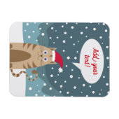 Magnet Flexible Dessin Noël kittenspeech bulle ajouter du texte (Horizontal)