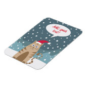 Magnet Flexible Dessin Noël kittenspeech bulle ajouter du texte (Côté Gauche)
