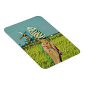 Magnet Flexible dessin vintage de crème glacée (Côté Droit)