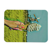 Magnet Flexible dessin vintage de crème glacée (Horizontal)