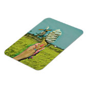 Magnet Flexible dessin vintage de crème glacée (Côté Gauche)