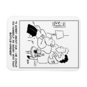 Magnet Flexible Dessine d'une blessure avec un ouvre-bouteille (Horizontal)
