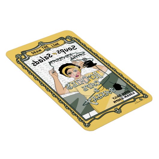 Magnet Flexible Dessinez l'aimant du réfrigérateur Line_C_4x6 (Côté Droit)