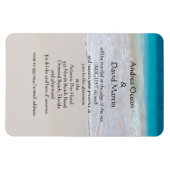 Magnet Flexible Destination Plage Mariage Personnalisé Invitation (Horizontal)