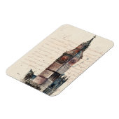 Magnet Flexible Destinations | Lettres Vintages De Big Ben (Côté Gauche)