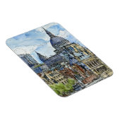 Magnet Flexible Destinations | Watercolor River Thames Waterfront (Côté Droit)