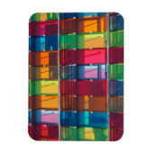 Magnet Flexible Détail d'un bâtiment commercial multicolore (Vertical)
