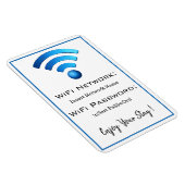 Magnet Flexible détails du mot de passe wifi (Côté Droit)