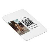 Magnet Flexible Détails simples du nom de l'animal code QR ajouter (Côté Droit)