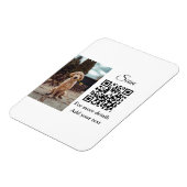 Magnet Flexible Détails simples du nom de l'animal code QR ajouter (Côté Gauche)