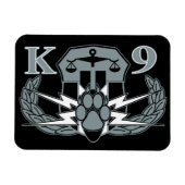 Magnet Flexible Détection des explosifs K-9 Aimant insignia (Horizontal)