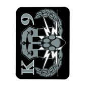 Magnet Flexible Détection des explosifs K-9 Aimant insignia (Vertical)