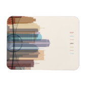 Magnet Flexible Detroit, Michigan | Ville Skyline (Horizontal)