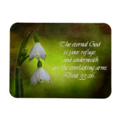 Magnet Flexible Deutéronome 33:26 Eternal Refuge Inspirational (Horizontal)