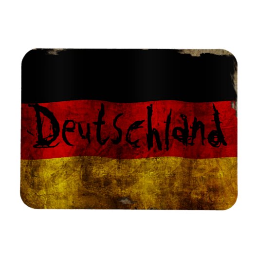 Magnet Flexible Deutsch Flagge - Vintage... (Horizontal)