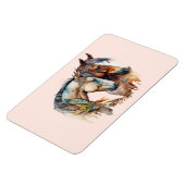 Magnet Flexible Deux beaux chevaux Boho occidental (Côté Gauche)